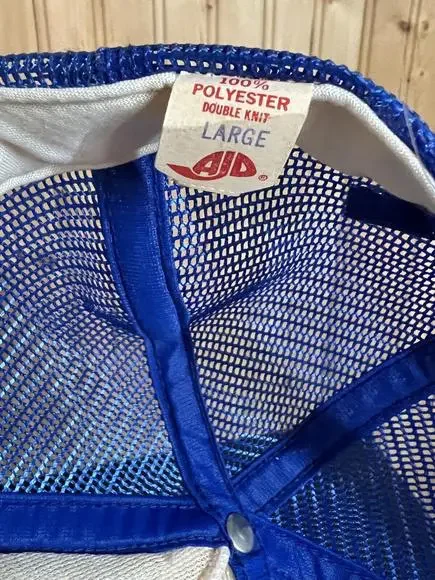 Vintage Texas Rangers Snapback Hat Baseball Cap Mesh Trucker MLB Made in USA AJD - Picture 9 of 12